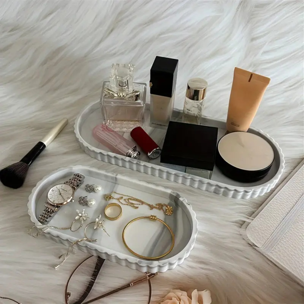 Perfume Fragrance Dispenser - عبوة واحدة من صينية تخزين بيضاوية