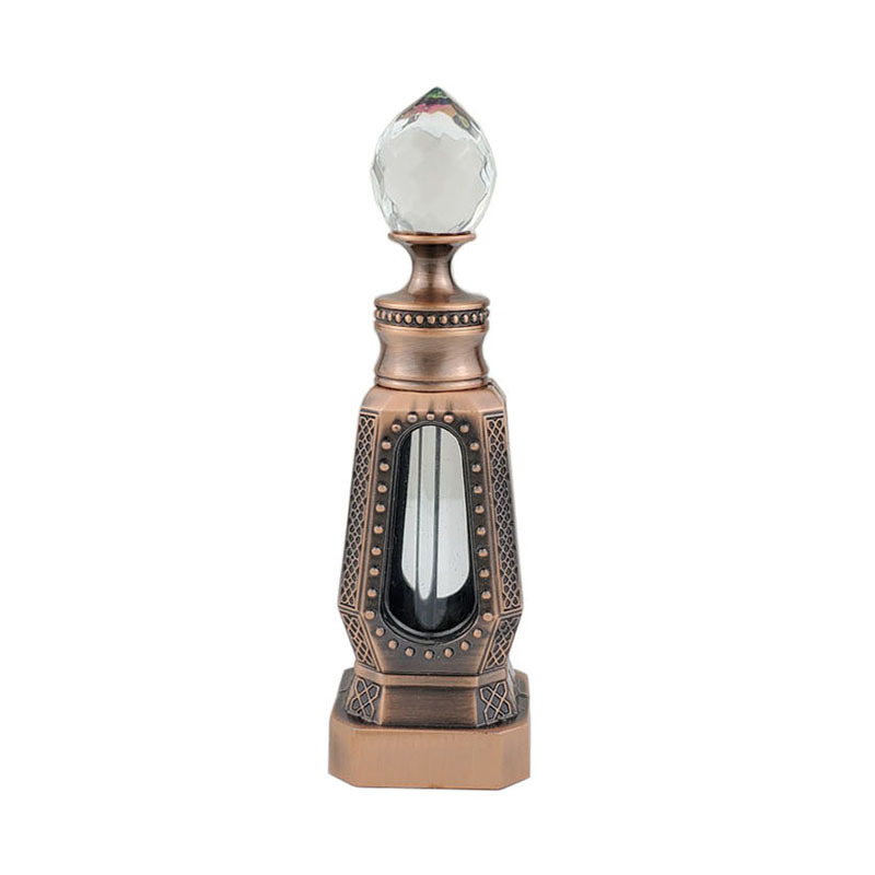 Perfume Fragrance Attar - زجاجة عطر معدنية فارغة فاخرة بغطاء