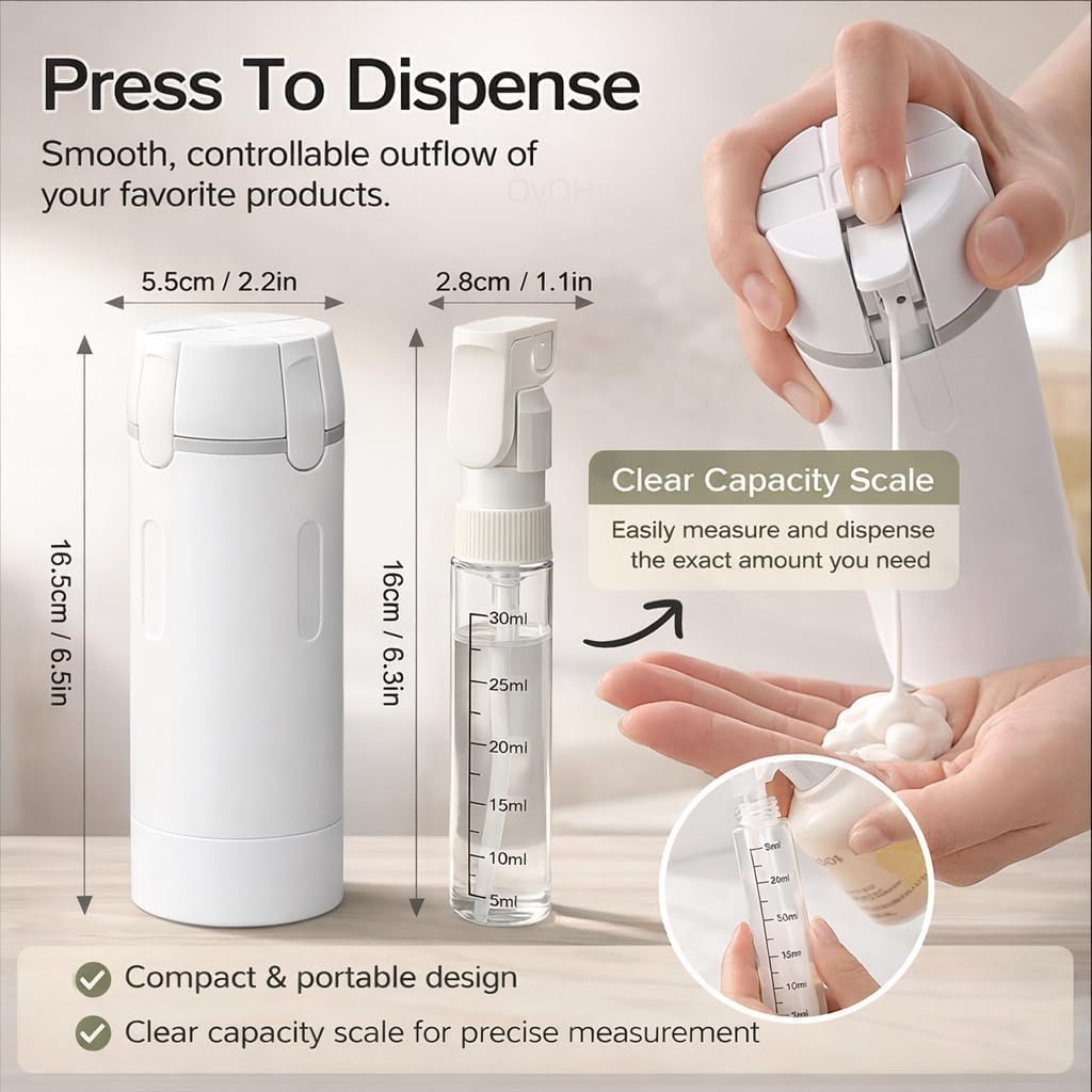 زجاجات سفر محمولة 4 في 1، حاوي - مراجعة Perfume Fragrance Dispenser وسعره