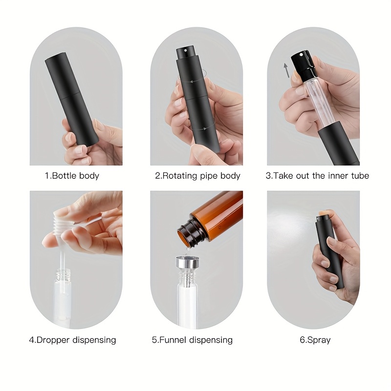 مجموعة من 3 زجاجات عطر سعة 10  - مراجعة Perfume Fragrance Dispenser وسعره