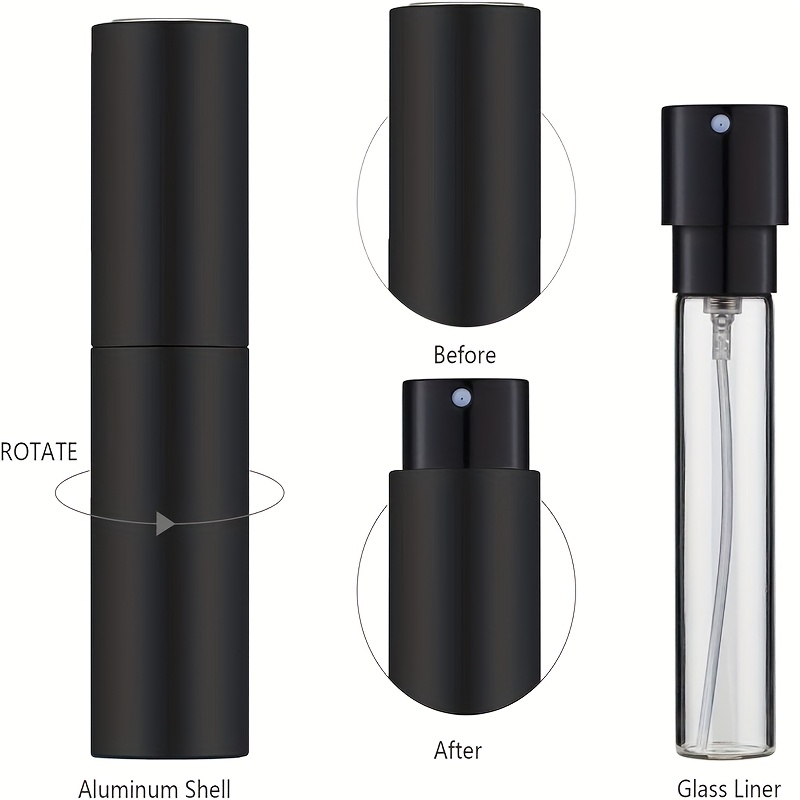 مجموعة من 3 زجاجات عطر سعة 10  - مراجعة Perfume Fragrance Dispenser وسعره